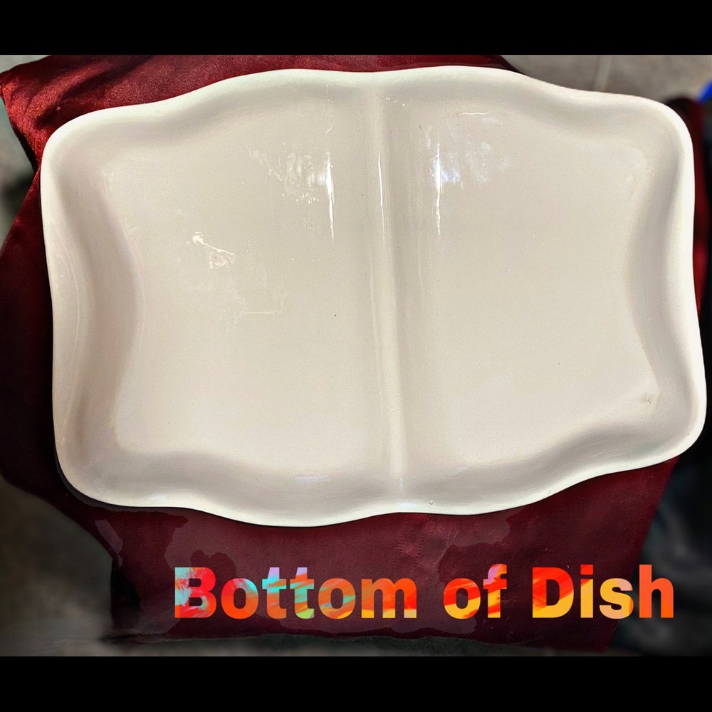 AUTUMN ~COLORED Porcelain Ceramic 2-sided DISH - Picture 14 of 14